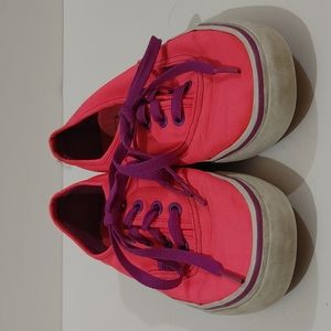 Bright pink Vans mens 5 1/2 women's 7